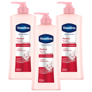 Vaseline 凡士林 十效彈潤煥亮潤膚露, 320ml, 3瓶