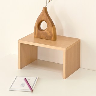 YANGJI BOOKCASE 雙腳置物架, 原木色, 1層