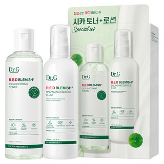Dr.G Red Blemish積雪草舒緩化妝水 200ml+精華乳液 150ml 2款組, 1組