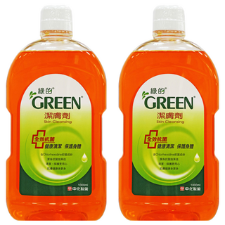 GREEN 綠的 潔膚劑, 1L, 2瓶