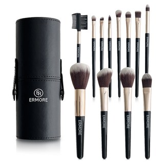 Ermore 化妝刷具 12件組, 混色, 1組