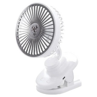 捕夢網 可擺頭夾扇 4檔風速調節 自動擺頭 4000mAh大電量, DC-FF2321W, 白色