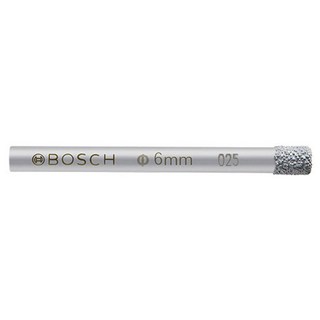 BOSCH 博世 台灣公司貨 乾濕兩用鑽石管鑽頭 6mm, 1支
