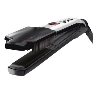 Valera 維力諾 水護色造型魔髮器 離子夾 鬃毛套梳 負離子護髮 多段溫控 快速加熱, 銀色/黑色, 100.11/IS