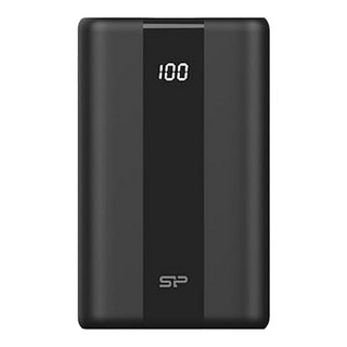 Silicon Power 廣穎電通 22.5W 行動電源, 10000mAh, PD QC3.0 SuperCharge, 雙輸入, 電量指示燈, QP55, 1個, Black