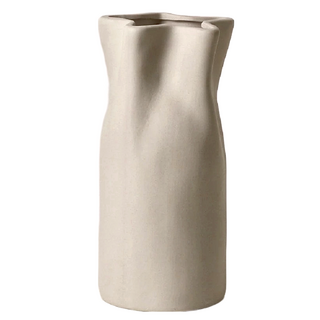 KUIBAO 快豹生活 Simple簡約素胚花瓶 花邊花瓶, 白色