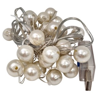 銅絲珍珠燈, 暖光, 1組, 3公尺