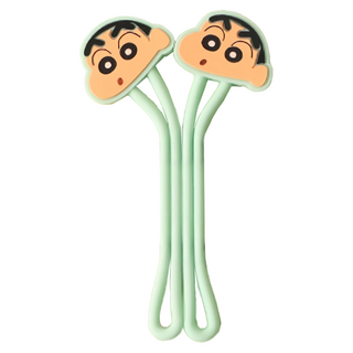 norns 蠟筆小新矽膠造型綁帶 經典大臉, 1組