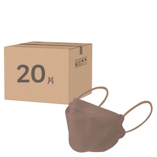 CHACER 佳和口罩 成人4D立體醫用口罩, 栗子摩卡, 10片, 2包