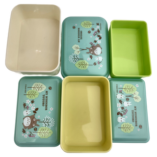 Skater 日本製 龍貓 三合一輕食便當盒 大(540ml) + 中(350ml) + 小(230ml), 1組