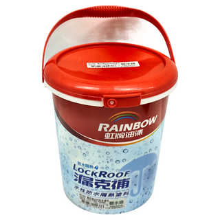 RAINBOW 虹牌油漆 漏克補防水漆 水性隔熱塗料, 碧水綠, 3.785L, 4.546kg, 1桶