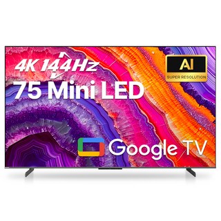 이스트라 4K QD-Mini LED 144Hz AI 퀀텀사운드 구글 스마트TV, 190cm(75인치), UC753MLED, 스탠드형, 방문설치