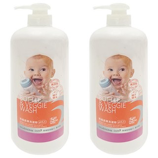 媽媽餵 奶瓶蔬果洗潔精，溫和pH5.5，適用於奶嘴、奶瓶、餐具、蔬果, 700ml, 2瓶