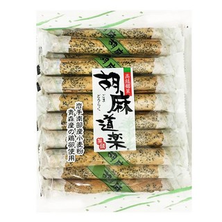 菊泉堂 胡麻道樂餅乾, 單根包裝 芝麻香氣 蛋奶香, 200g, 1袋