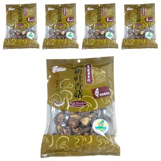 超賀 茂喜食品 台中新社香菇 台灣在地農產 新鮮採收 真空包裝, 60g, 5包