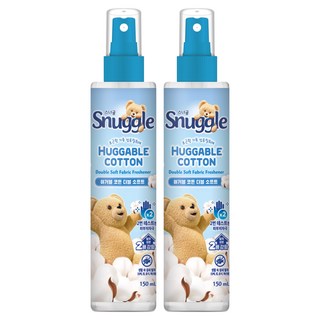 Snuggle 熊寶貝 Huggable Cotton 雙倍柔軟織物除臭劑 正裝, 2個, 150ml