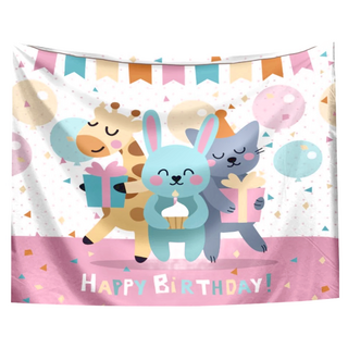 半島良品 居家裝飾掛布, 生日快樂, 1組