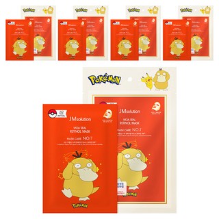 JMsolution 肌司研 寶可夢可達鴨Moa Seal視黃醇面膜 3片 + 隨機貼紙, 5組