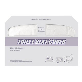 Mass 生活好物 一次性馬桶坐墊紙 250片/包, 白色, 1包