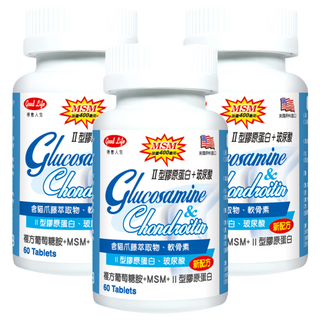 good Life 得意人生 複方葡萄糖胺+MSM+II型膠原蛋白 膜衣錠, 60顆, 3罐