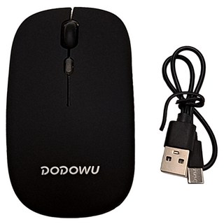 RAPOO 雷柏 K-1 無線靜音滑鼠 2.4GHz 無線連接 雙重模式, 磨砂黑