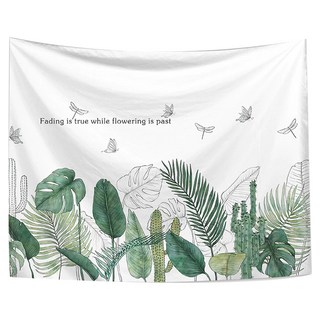 半島良品 居家裝飾掛布, 龜背葉好朋友, 1組