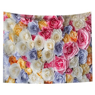 半島良品 居家裝飾掛布, 玫瑰花墻, 1組