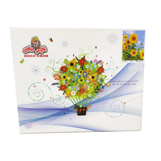 ArtLife 藝術生活 數字油畫DIY DT030 高級進口亞麻油畫布 實木内框 環保丙烯油畫顏料組合包 畫筆3支 壁掛釘組合 號碼線圖紙 精美彩盒包裝 50 x 40cm, 盛夏之花 + 無框, 1組