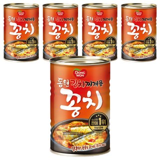 Dongwon 東遠 秋刀魚罐頭 泡菜鍋用, 5罐, 300g
