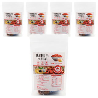 仁濟中藥 桂圓紅棗枸杞養生茶/養顏美容茶, 8g, 15包, 5袋