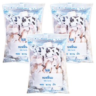 Saeng Thai 牛奶糖3袋 泰國經典牛奶糖 香醇濃郁 獨立包裝, 110g, 3袋