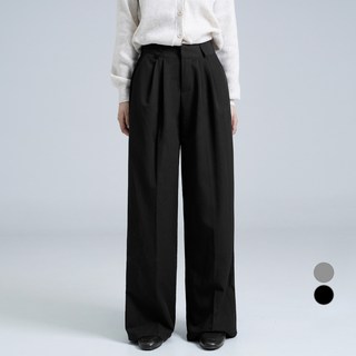 Cotton Closet 女性雙褶氣球寬版西裝褲