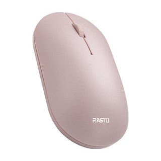 RASTO 美學超靜音無線滑鼠, RM14, 粉色, 1個