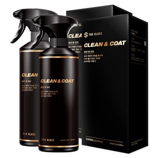 더클래스 클린 앤 코트 차량 실내 세정 코팅제, 500ml, 2개