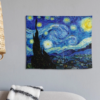 半島良品 絨面加厚裝飾掛布, 31 梵谷 星空