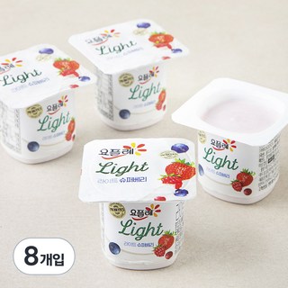요플레 라이트 슈퍼베리, 80g, 4개입, 2개
