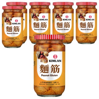 金蘭花生麵筋 嚴選雲嘉南飽滿花生, 396g, 6罐