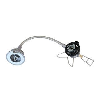 柯曼 卡式瓦斯延長管+轉接頭 Z37, 銀色, 1組