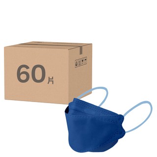 CHACER 佳和口罩 成人4D立體醫用口罩, 都會湛藍, 10片, 6包