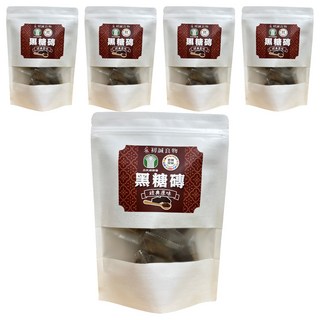 初誠良物 經典原味黑糖磚 台灣製造 嚴選素材, 18g, 10顆, 5包