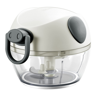 Quasi 帕可茱食材切碎器 手動迷你料理工具, 1個, 白色