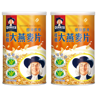 QUAKER 桂格 大燕麥片, 700g, 2罐