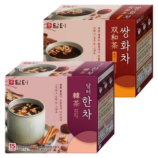 담터 한차 15g 15p + 쌍화차 플러스 15g 15p, 1세트