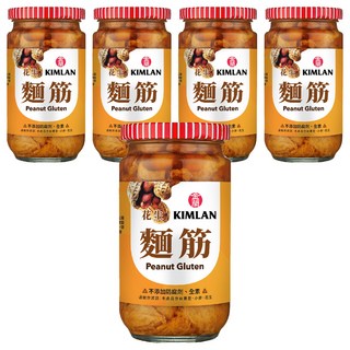 金蘭花生麵筋 嚴選雲嘉南飽滿花生, 396g, 5罐