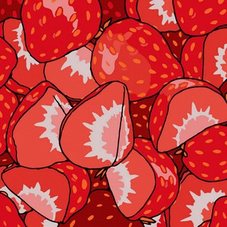 ArtLife 藝術生活 數字油畫DIY DA3433 20 x 20cm, 數字油畫DIY 草莓饗宴 紅色 + 白色, 1組