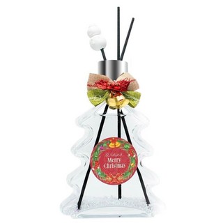 QIDINA 聖誕樹造型硅藻土擴香瓶, 小蒼蘭, 200ml, 1瓶