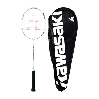 kawasaki 川崎 羽球拍 碳中管一體成型超輕拍 1支 KBC1200 含線重量98g 高級鋁合金碳纖維