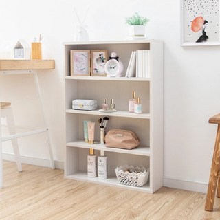 IRIS OHYAMA 愛麗思歐雅瑪 漫畫收納書櫃 CORK-8460, 灰白色, 4層