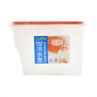DR.RIN 帶龍頭冰箱冷水壺, 粉色, 3.8L, 1入, 1入
