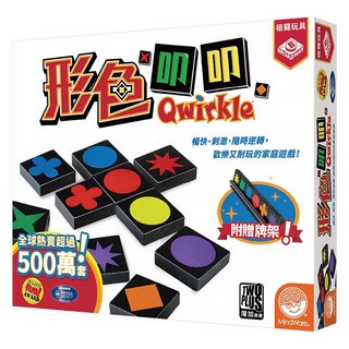 TWO PLUS 灣加遊戲 形色叩叩 qwirkle 繁體中文版, 多色, 1盒
